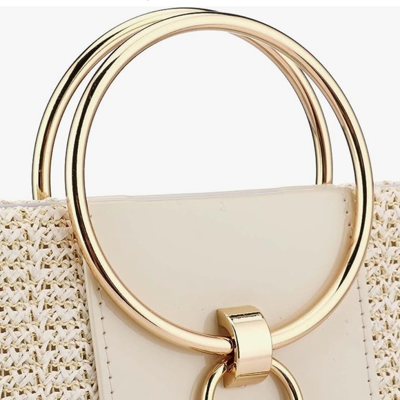 Straw Bag Crossbody Clutch - Picture 3 of 4